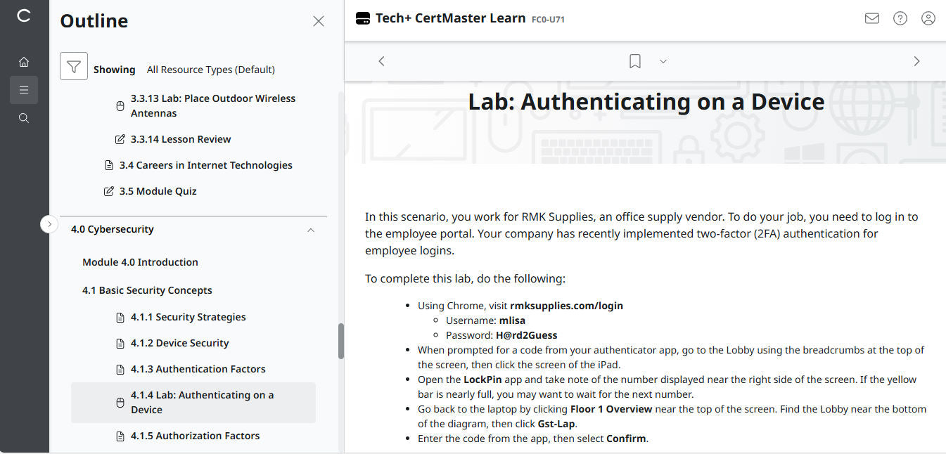 CompTIA CertMaster Learn Tech+ FC0-U71 - Individual License (12 Months Access)
