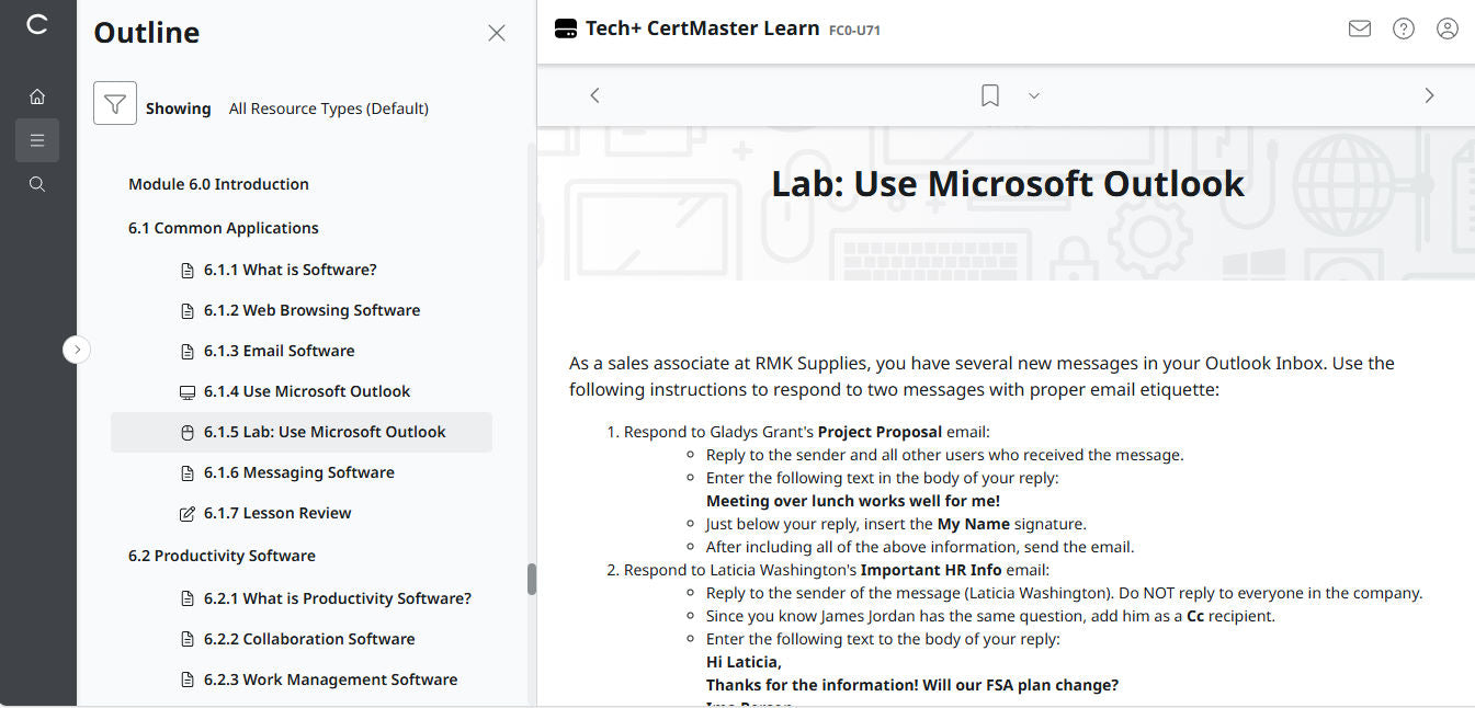 CompTIA CertMaster Learn Tech+ FC0-U71 - Individual License (12 Months Access)