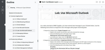 CompTIA CertMaster Learn Tech+ FC0-U71 - Individual License (12 Months Access)