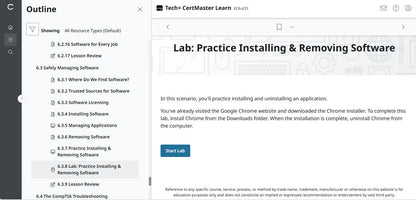 CompTIA CertMaster Learn Tech+ FC0-U71 - Individual License (12 Months Access)