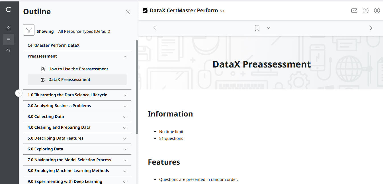 CompTIA DataX CertMaster Perform (V1)