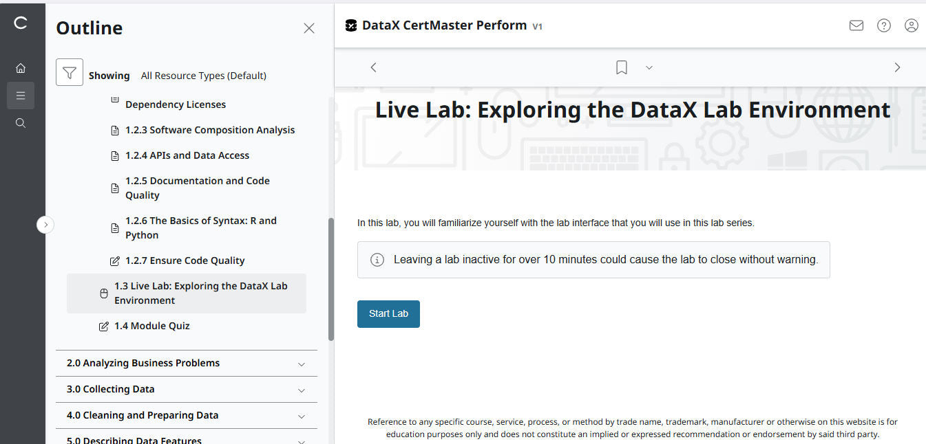 CompTIA DataX CertMaster Perform (V1)