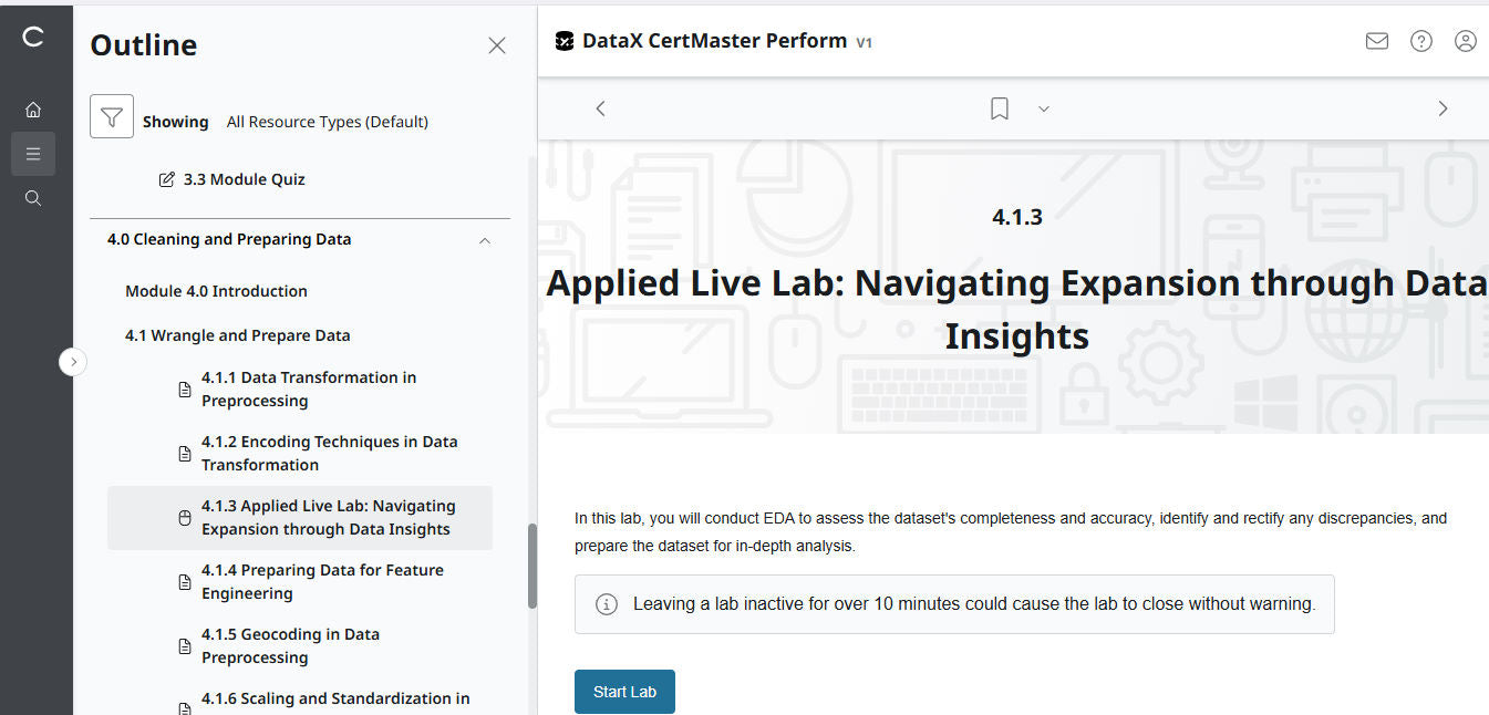 CompTIA DataX CertMaster Perform (V1)