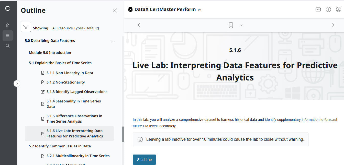 CompTIA DataX CertMaster Perform (V1)