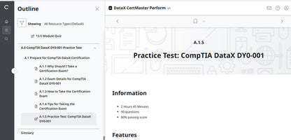 CompTIA DataX CertMaster Perform (V1)