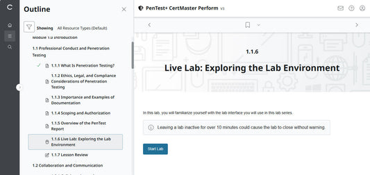 CompTIA PenTest+ CertMaster Perform  PT0-003 (V3) (12 Month Access )